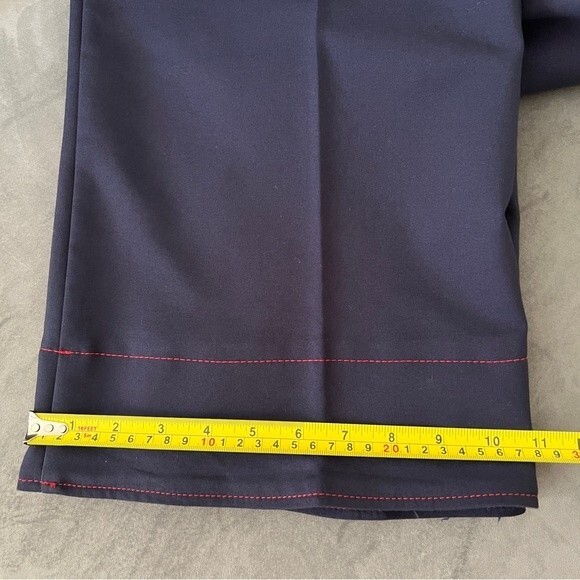 Mango Navy Suit Pants with Red Stitching - Picture 9 of 12